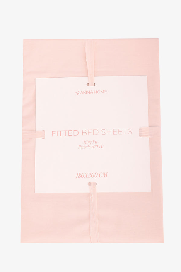 Percale King Fitted Bedsheet (TC200)