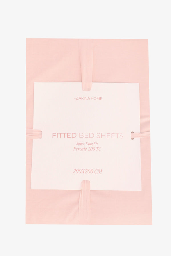 Percale Fitted Super King Bedsheet (TC200)