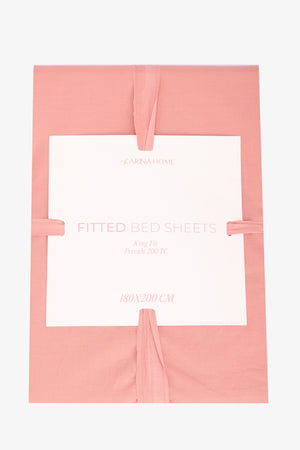 Percale King Fitted Bedsheet (TC200)
