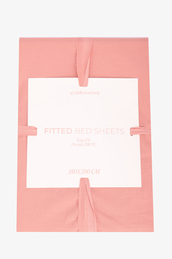 Percale King Fitted Bedsheet (TC200)