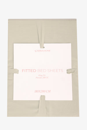 Percale King Fitted Bedsheet (TC200)