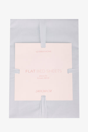 Percale Flat Queen Bedsheet (TC200)