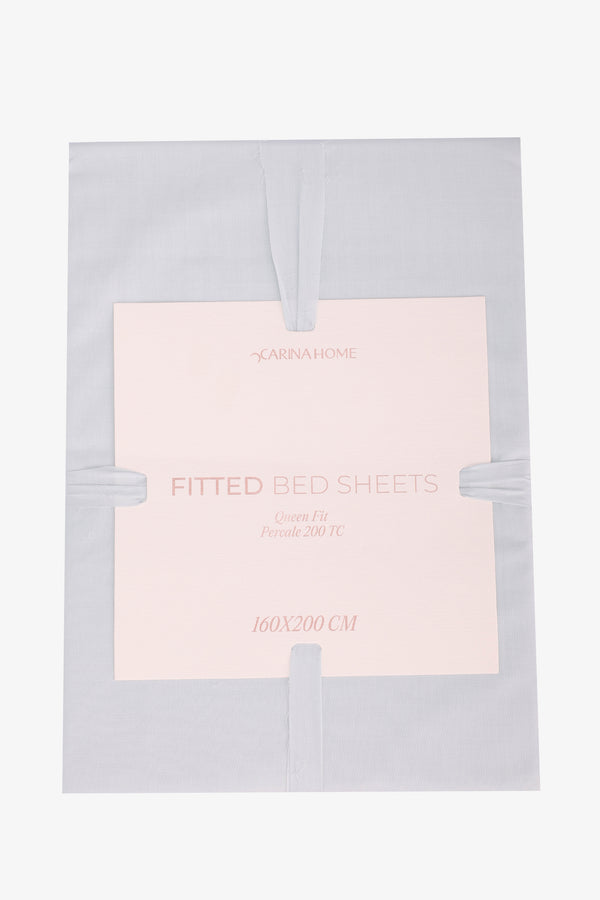 Percale Fitted Queen Bedsheet (TC200)