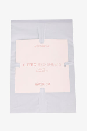 Percale King Fitted Bedsheet (TC200)