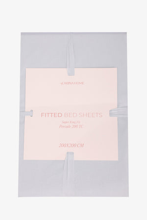 Percale Fitted Super King Bedsheet (TC200)
