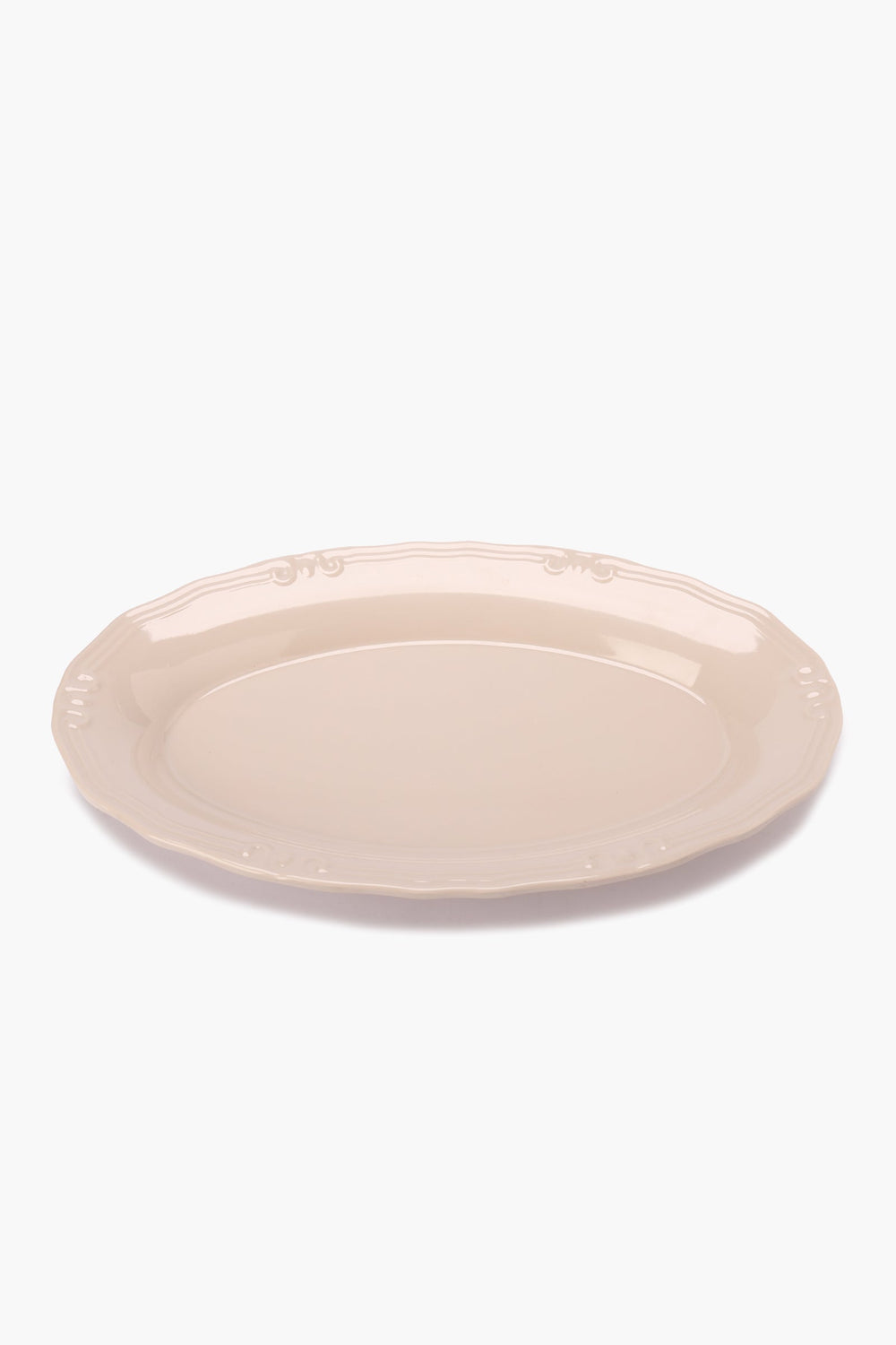 Melamine Serving Plate with Decorative Edge