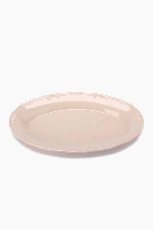 Melamine Serving Plate with Decorative Edge