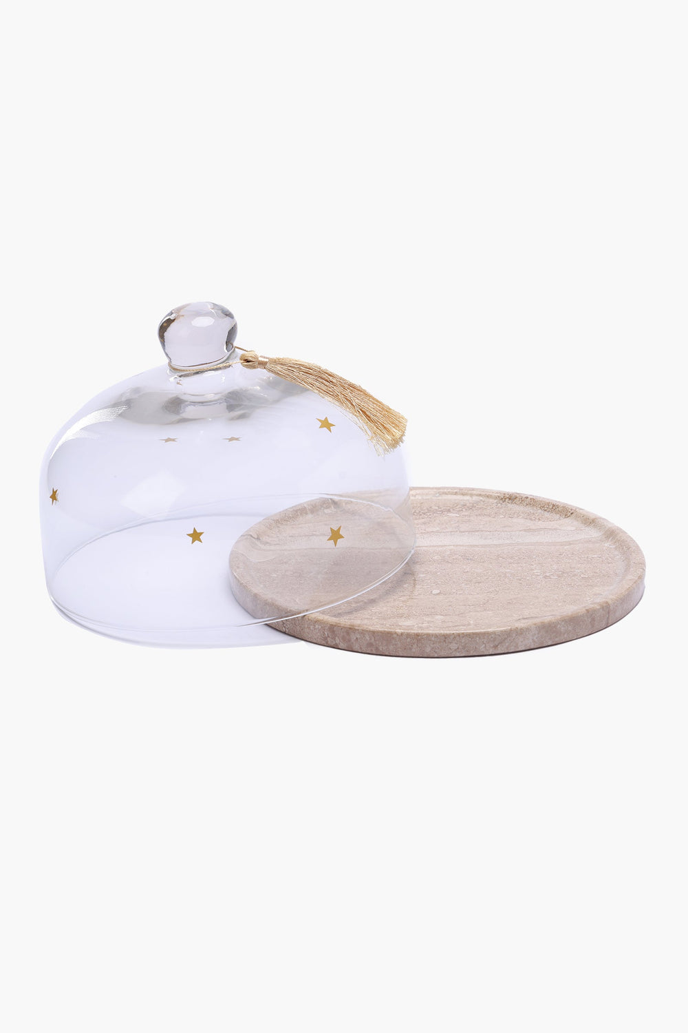 Marble Tray with Glass Cover