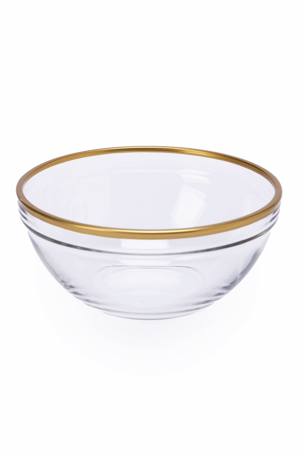 Glass Bowl with Gold Rim (14cm)