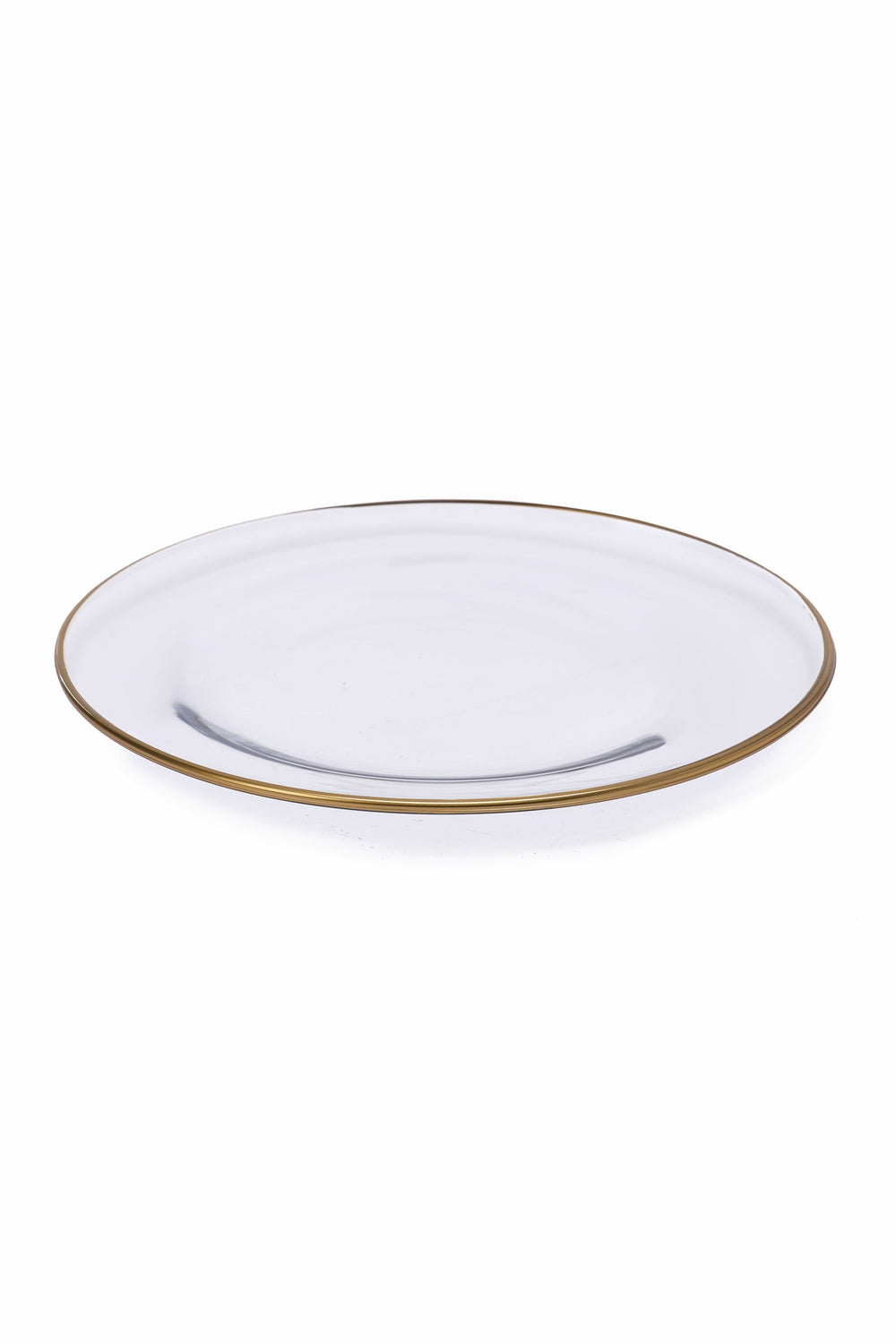 Glass Plate with Gold Rim (30 cm)