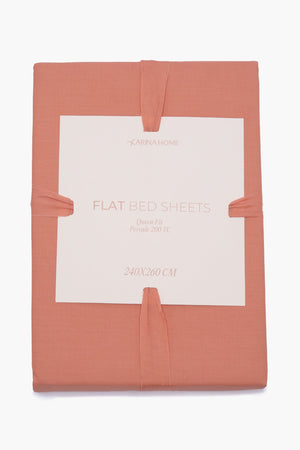 Percale Flat Queen Bedsheet (TC200)