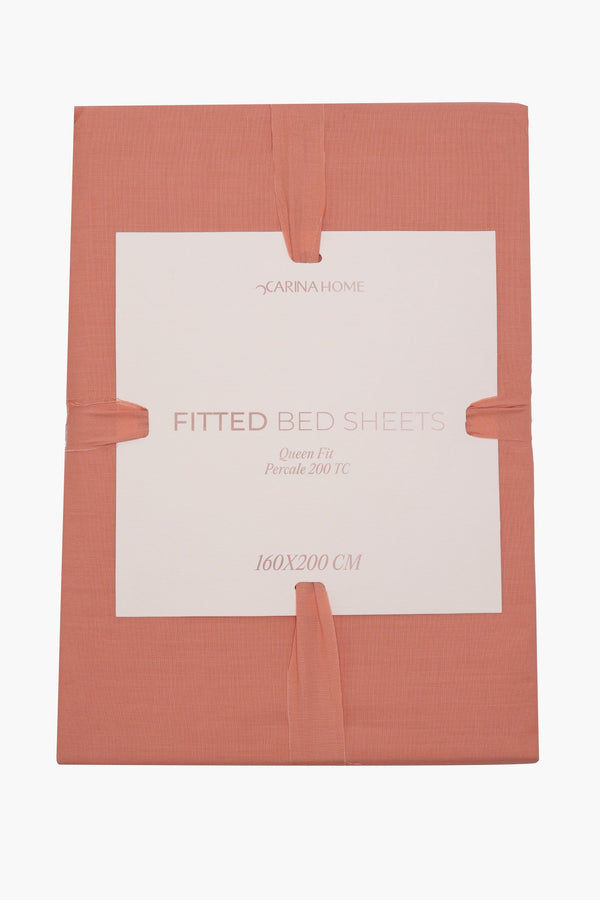 Percale Fitted Queen Bedsheet (TC200)