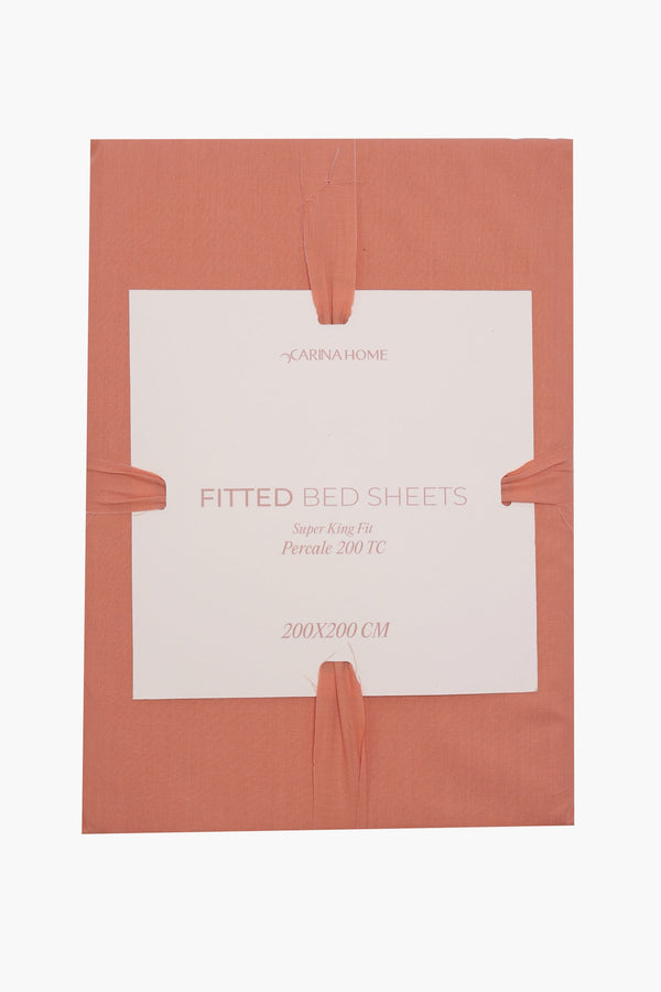Percale Fitted Super King Bedsheet (TC200)