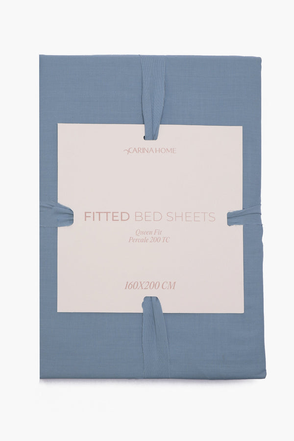 Percale Fitted Queen Bedsheet (TC200)