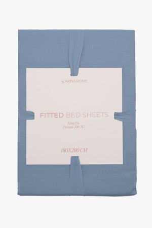 Percale Fitted King Bedsheet (TC200)