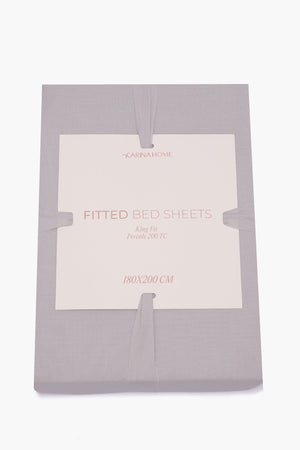 Percale Fitted King Bedsheet (TC200)