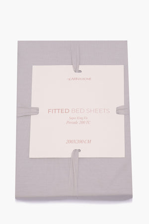 Percale Fitted Super King Bedsheet (TC200)
