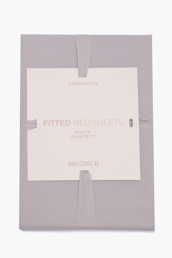 Percale Fitted Queen Bedsheet (TC200)