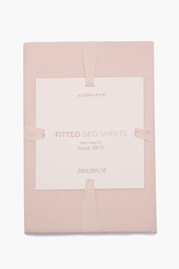 Percale Fitted Super King Bedsheet (TC200)