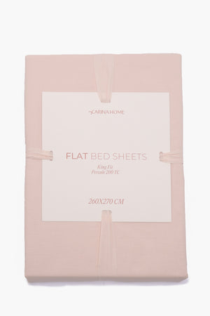 Percale Flat King Bedsheet (TC200)