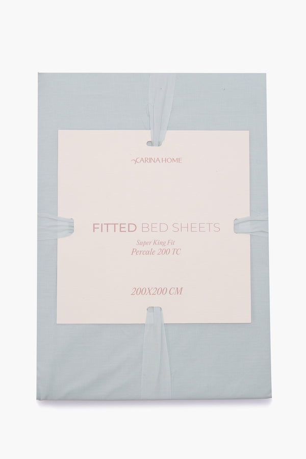 Percale Fitted Super King Bedsheet (TC200)