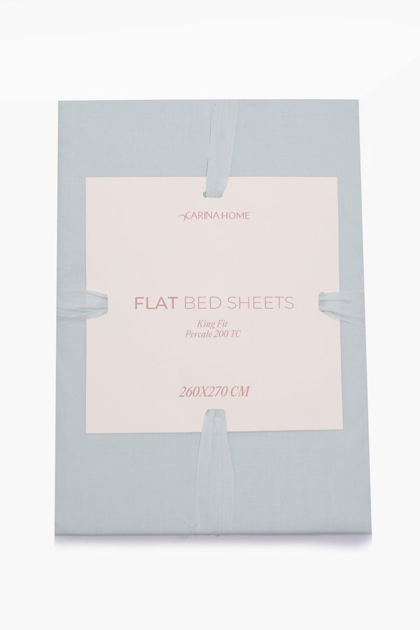 Percale Flat King Bedsheet (TC200)