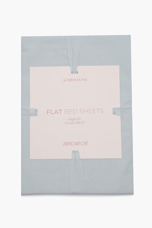 Percale Flat Single Bedsheet (TC200)