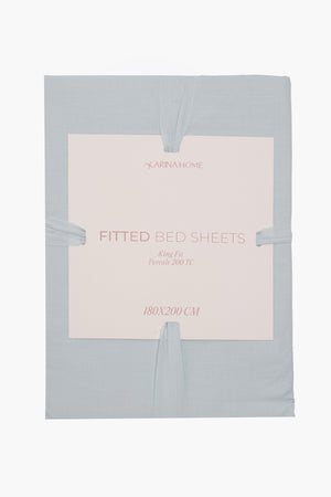 Percale Fitted King Bedsheet (TC200)