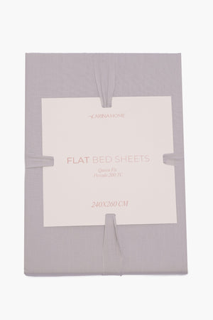Percale Flat Queen Bedsheet (TC200)