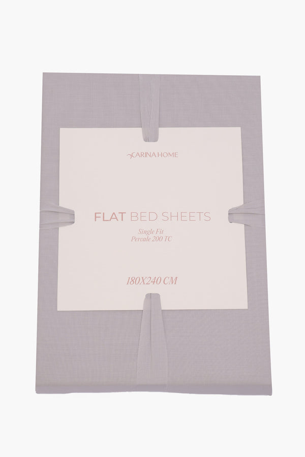 Percale Flat Single Bedsheet (TC200)