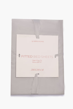 Percale Fitted Super King Bedsheet (TC600)