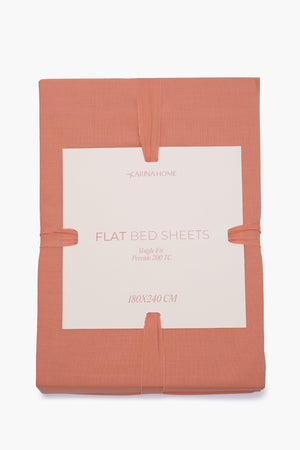 Percale Flat Single Bedsheet (TC200)