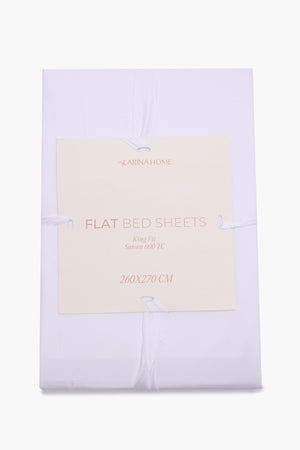 Percale Flat King Bedsheet (TC600)