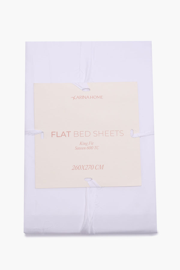 Percale Flat King Bedsheet (TC600)