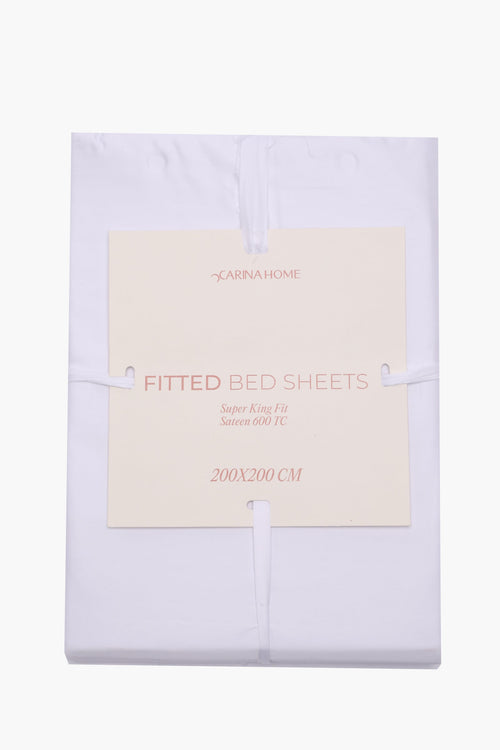 Percale Fitted Super King Bedsheet (TC600)