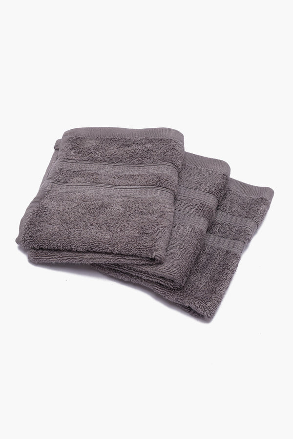 Double Border Face Towels (Pack of 3)