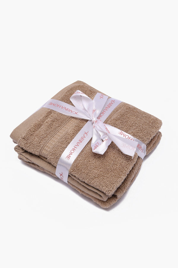 Double Border Face Towels (Pack of 3)