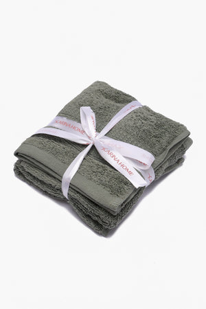 Double Border Face Towels (Pack of 3)