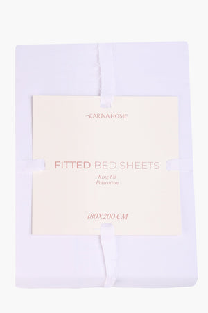 Poly Cotton Fitted King Bedsheet