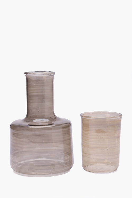 Glass Jug with Matching Cup