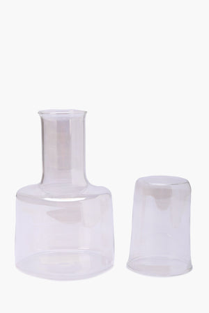 Glass Jug with Matching Cup