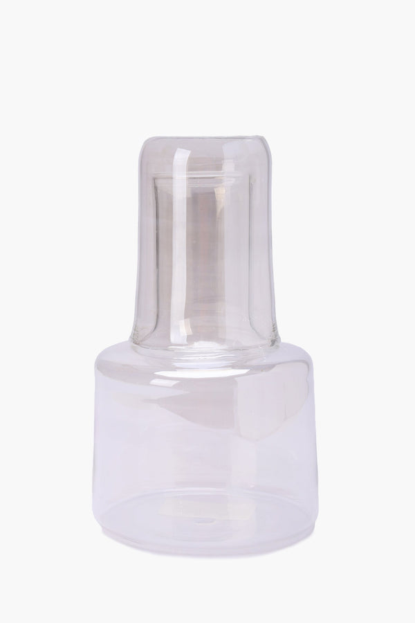 Glass Jug with Matching Cup