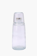 Glass Striped Bottle & Cup Set