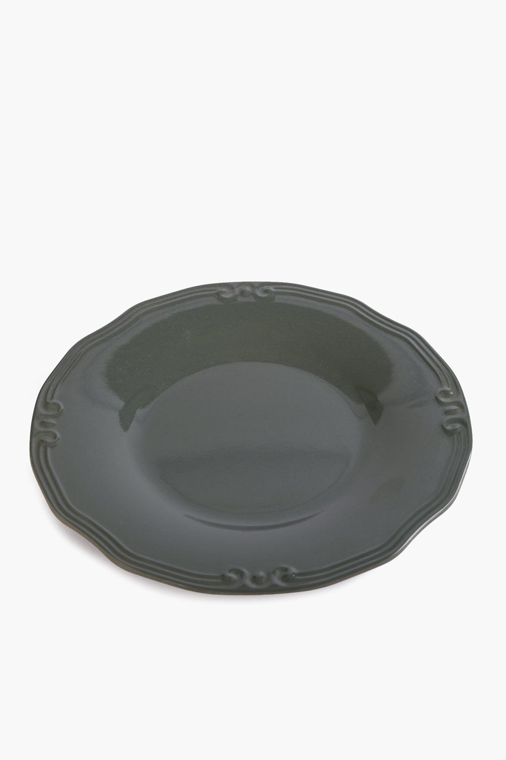 Melamine Round Plate with Decorative Edge (33cm)