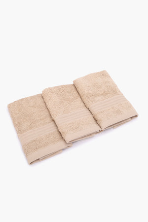 Border Face Towels (Pack of 3)
