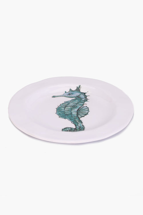 Melamine Seahorse Dinner Plate (23cm)