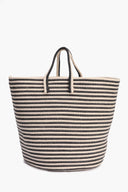 Braided Straw Basket with Handles
