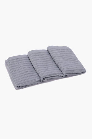 Ribbed Guest Towels (Pack of 3)
