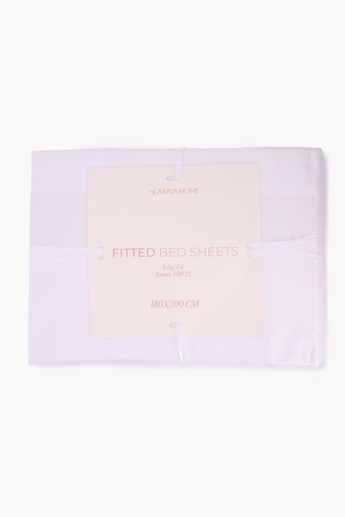 Percale Fitted King Bedsheet (TC600)