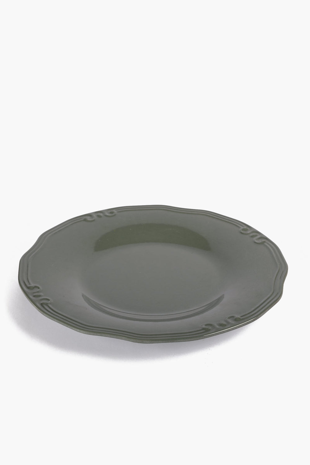 Melamine Round Plate with Decorative Edge (33cm)